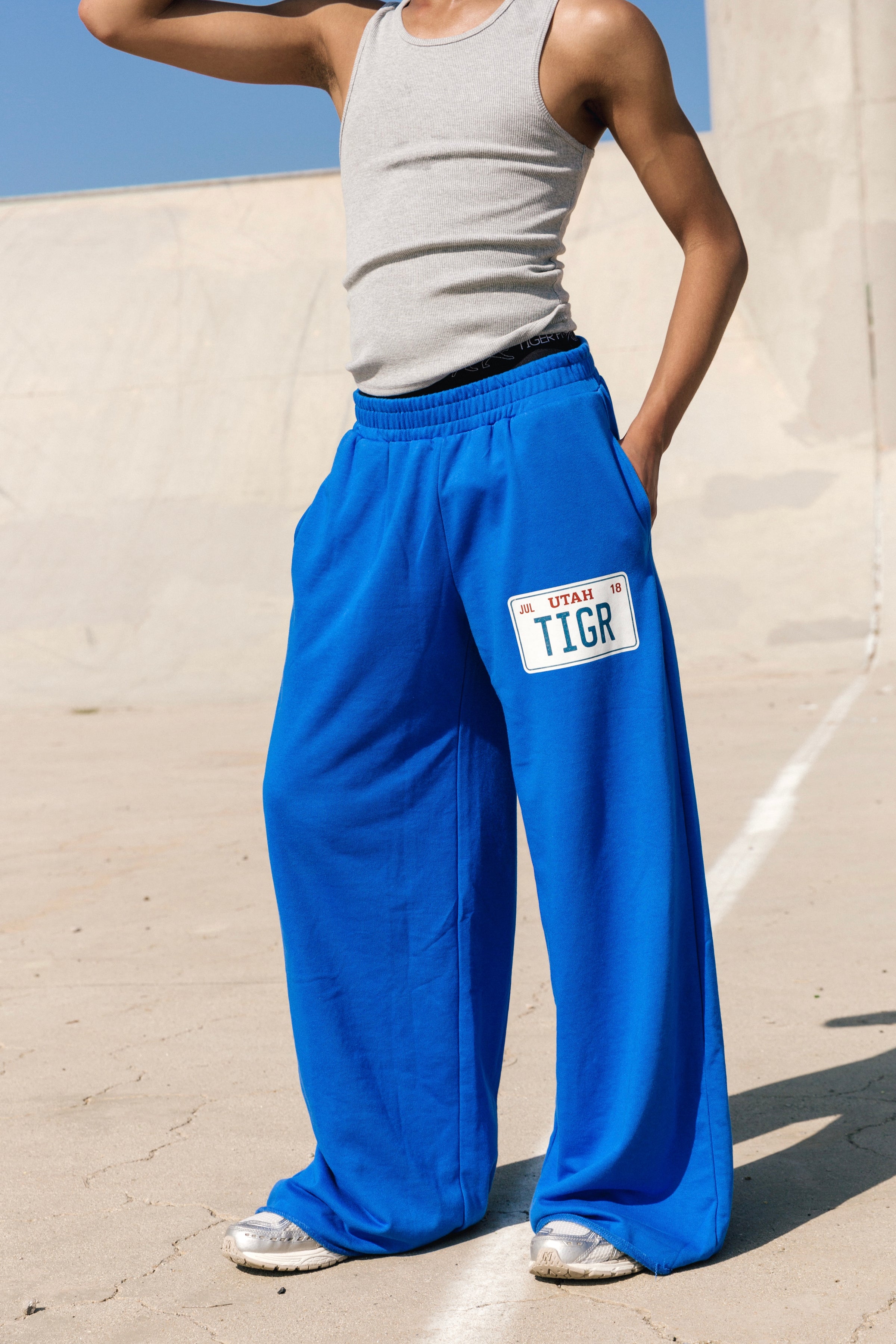 Route 66 Sweatpants - Blue