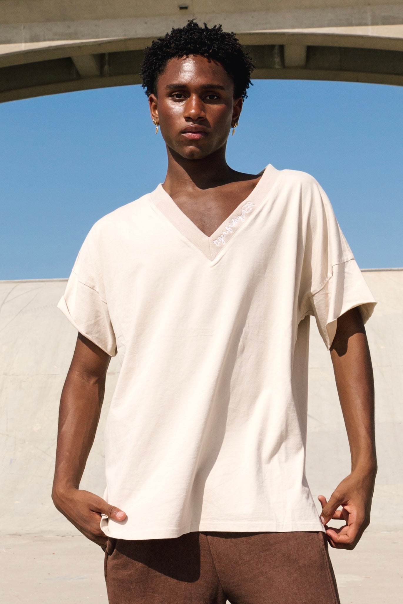 Montana Oversized Tee - Ecru
