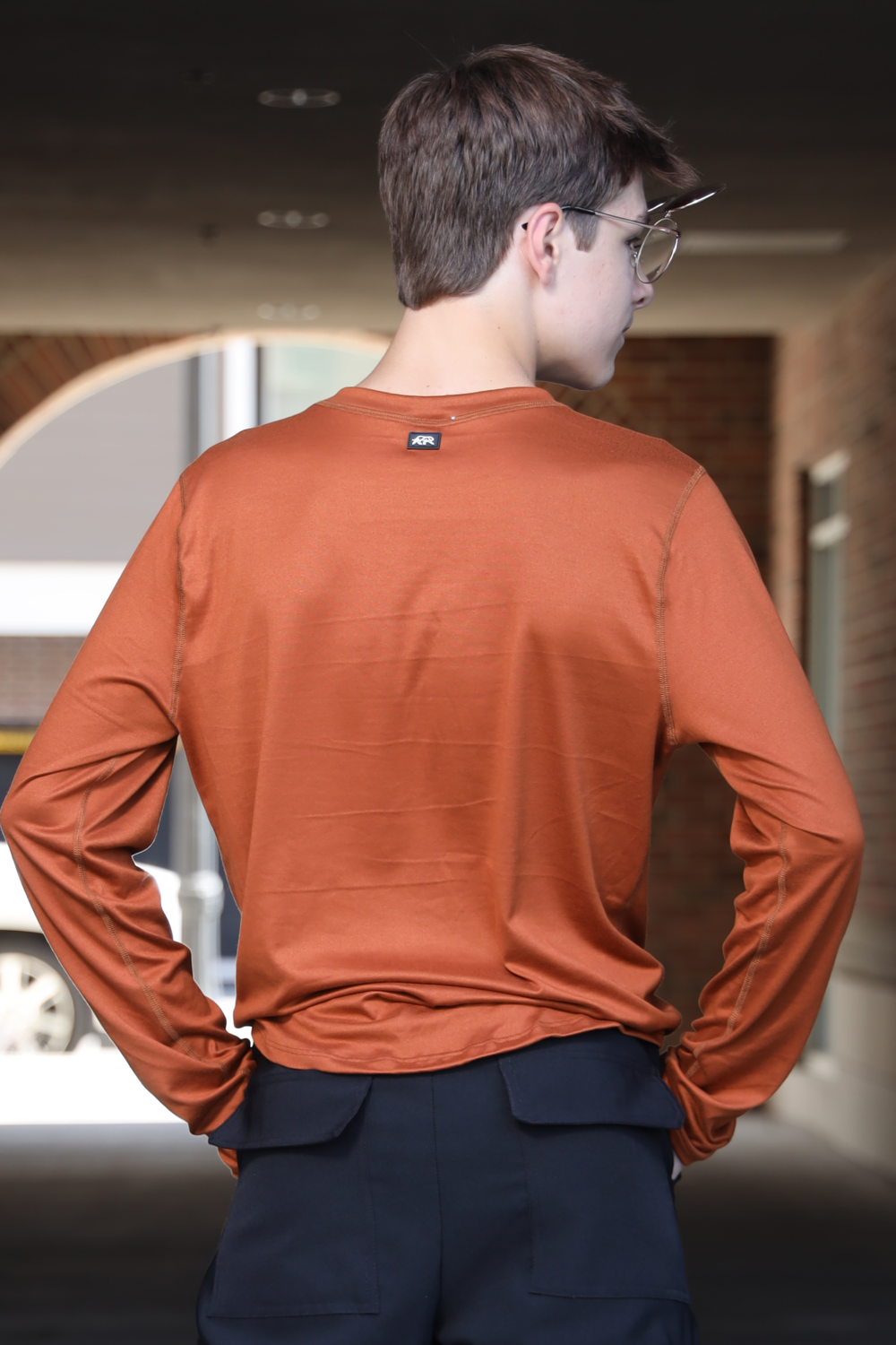 TeeMotion Long Sleeve Fitted Tee - Copper - FINAL SALE