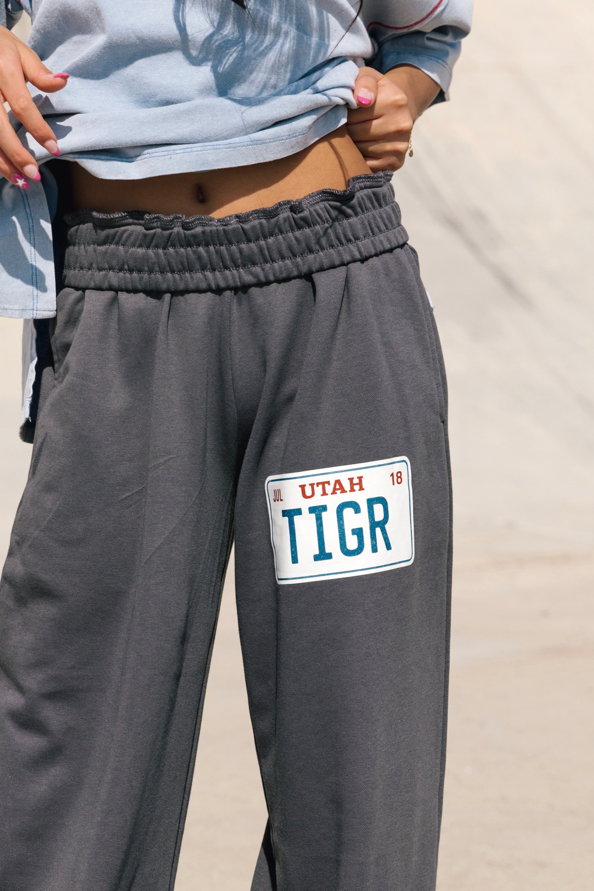 Route 66 Sweatpants - Steel