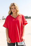 Montana Oversized Tee - Terracotta
