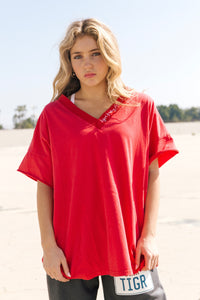 Montana Oversized Tee - Terracotta