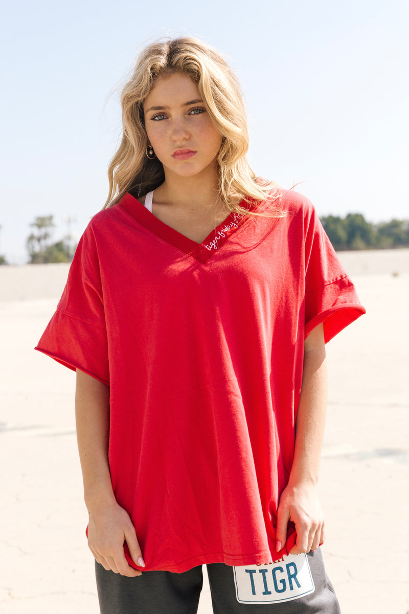 Montana Oversized Tee - Terracotta