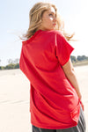 Montana Oversized Tee - Terracotta