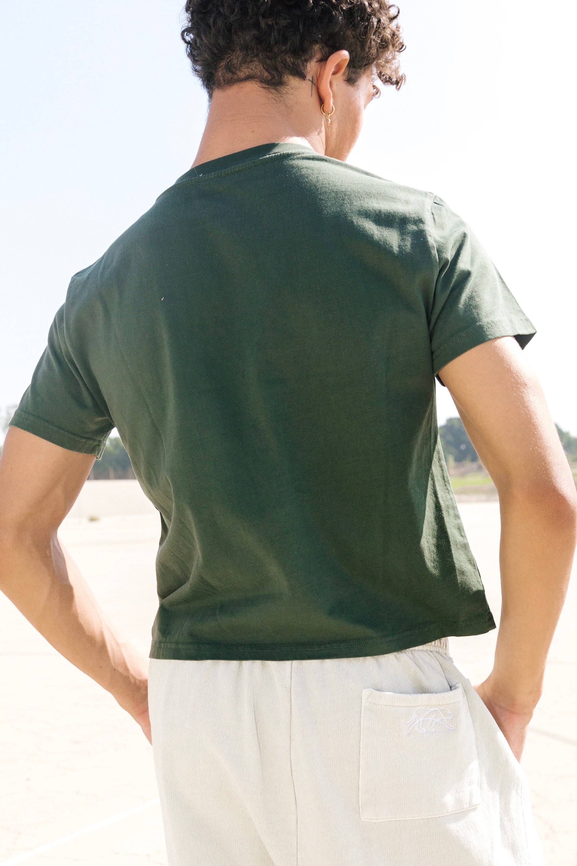 Easy Tiger Cropped Tee - Forest