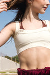 Boston Cropped Tank - Bone