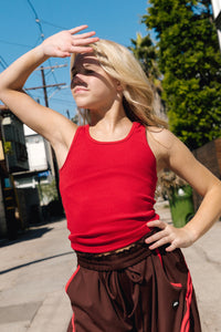 Boyfriend Tank 2.0 - Cherry