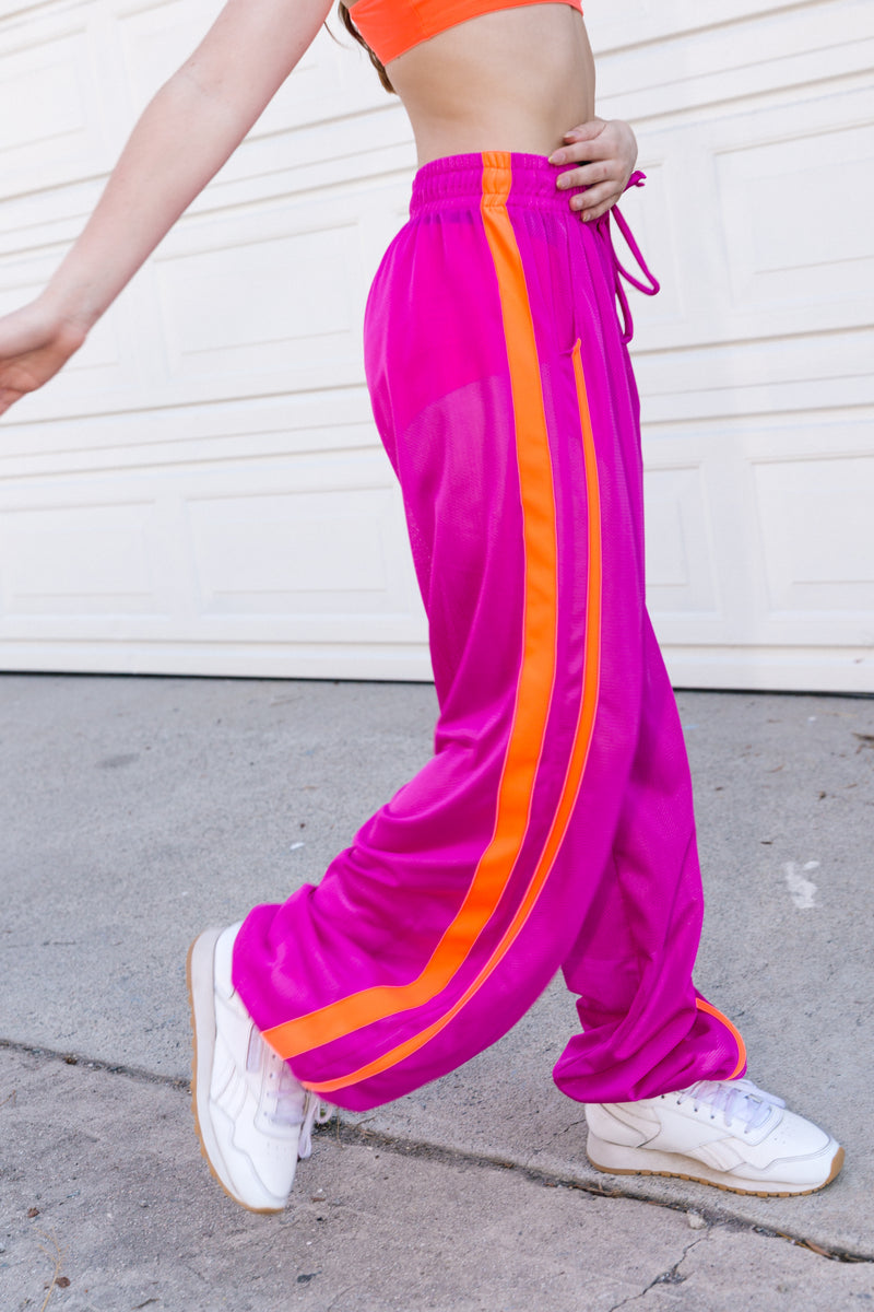 Baller Mesh Jogger - Wildberry