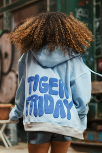 pre)Loved Graffiti Zip-Up Hoodie - Sky - FINAL SALE pre)Loved Graffiti Zip-Up Hoodie - Sky - FINAL SALE