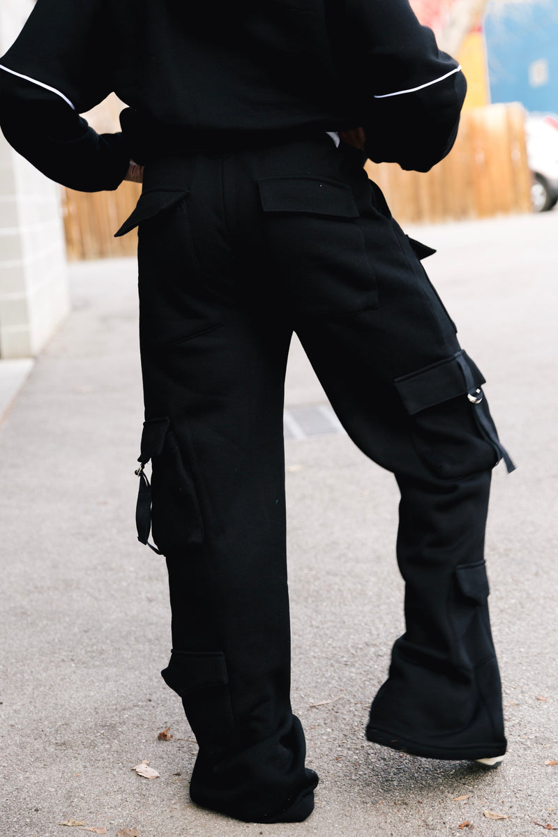 Elite Cargo Sweats - Black