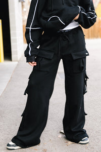 Elite Cargo Sweats - Black