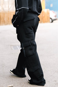 Elite Cargo Sweats - Black