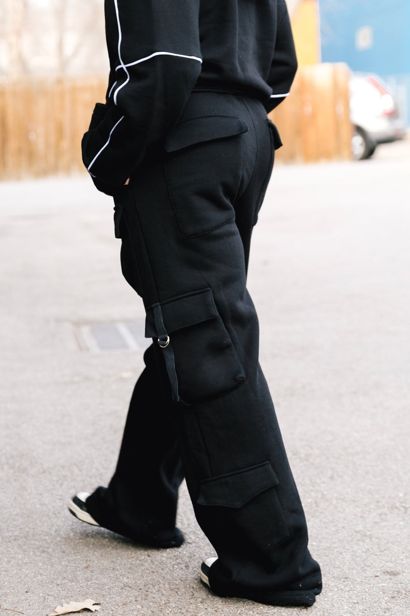 Elite Cargo Sweats - Black