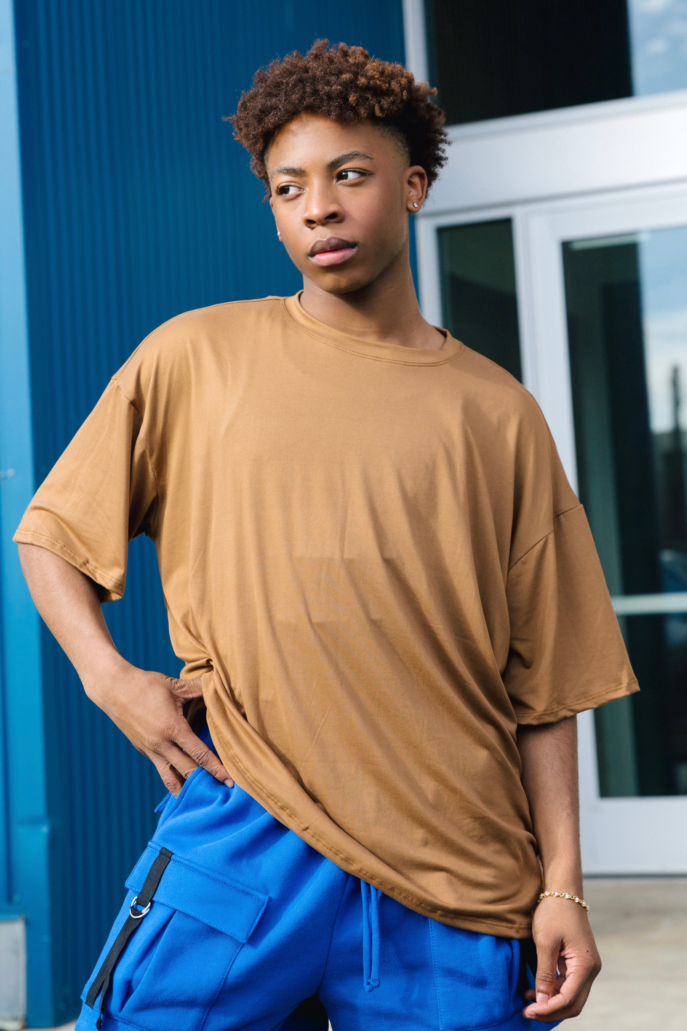 All In Oversized Tee - Toast