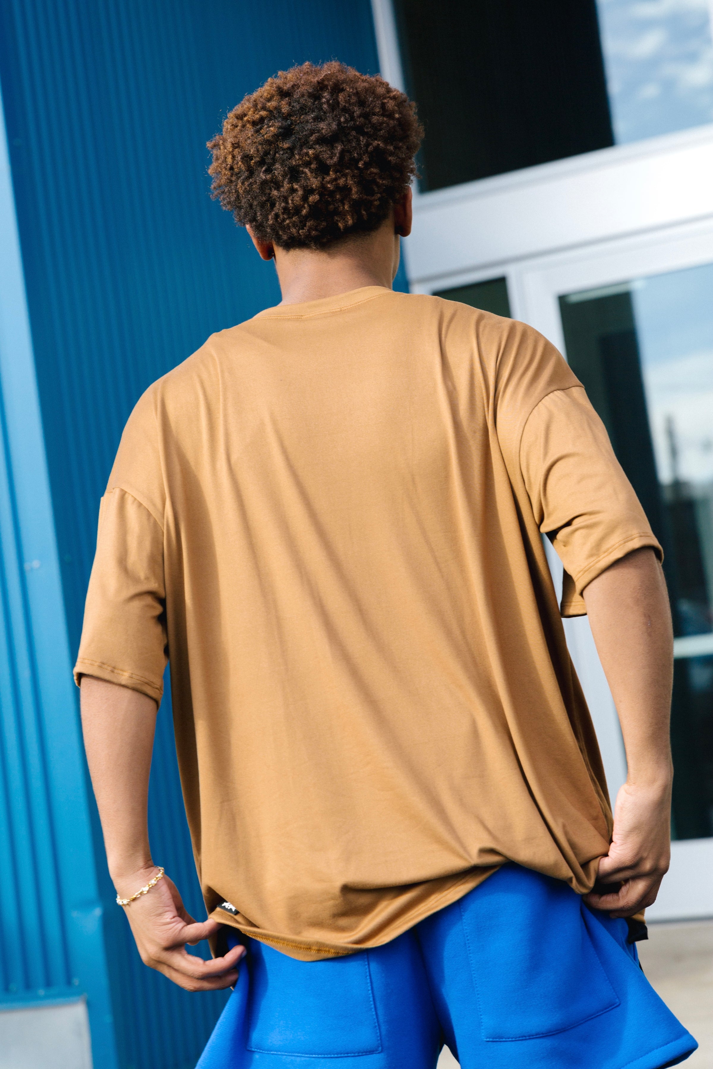 All In Oversized Tee - Toast