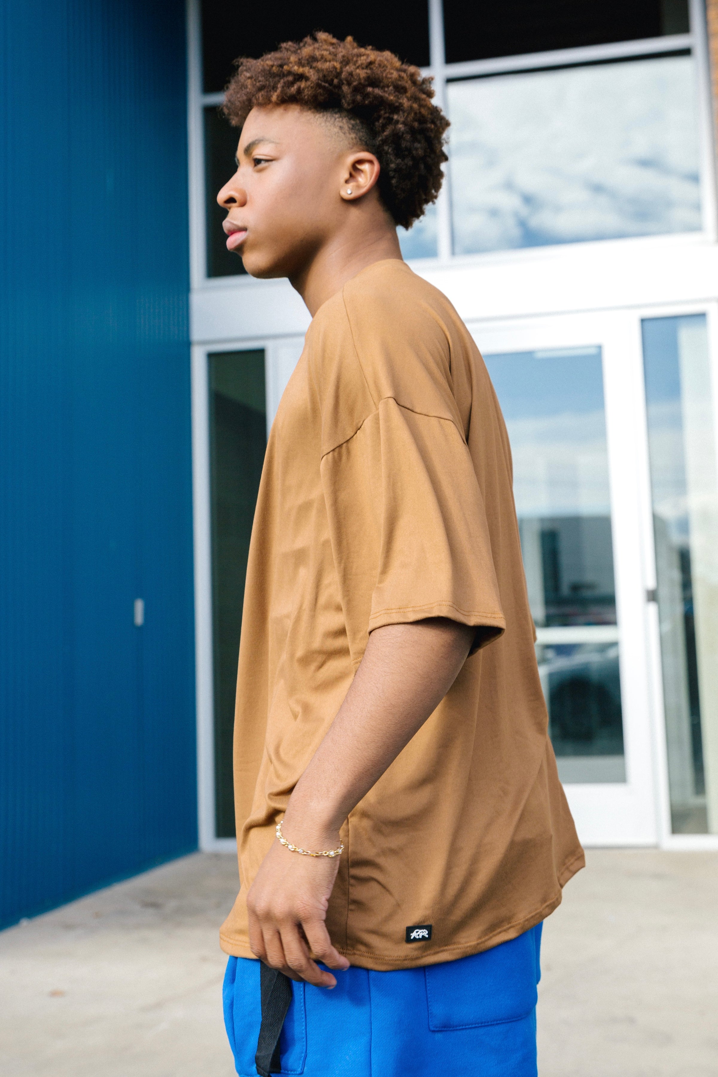 All In Oversized Tee - Toast