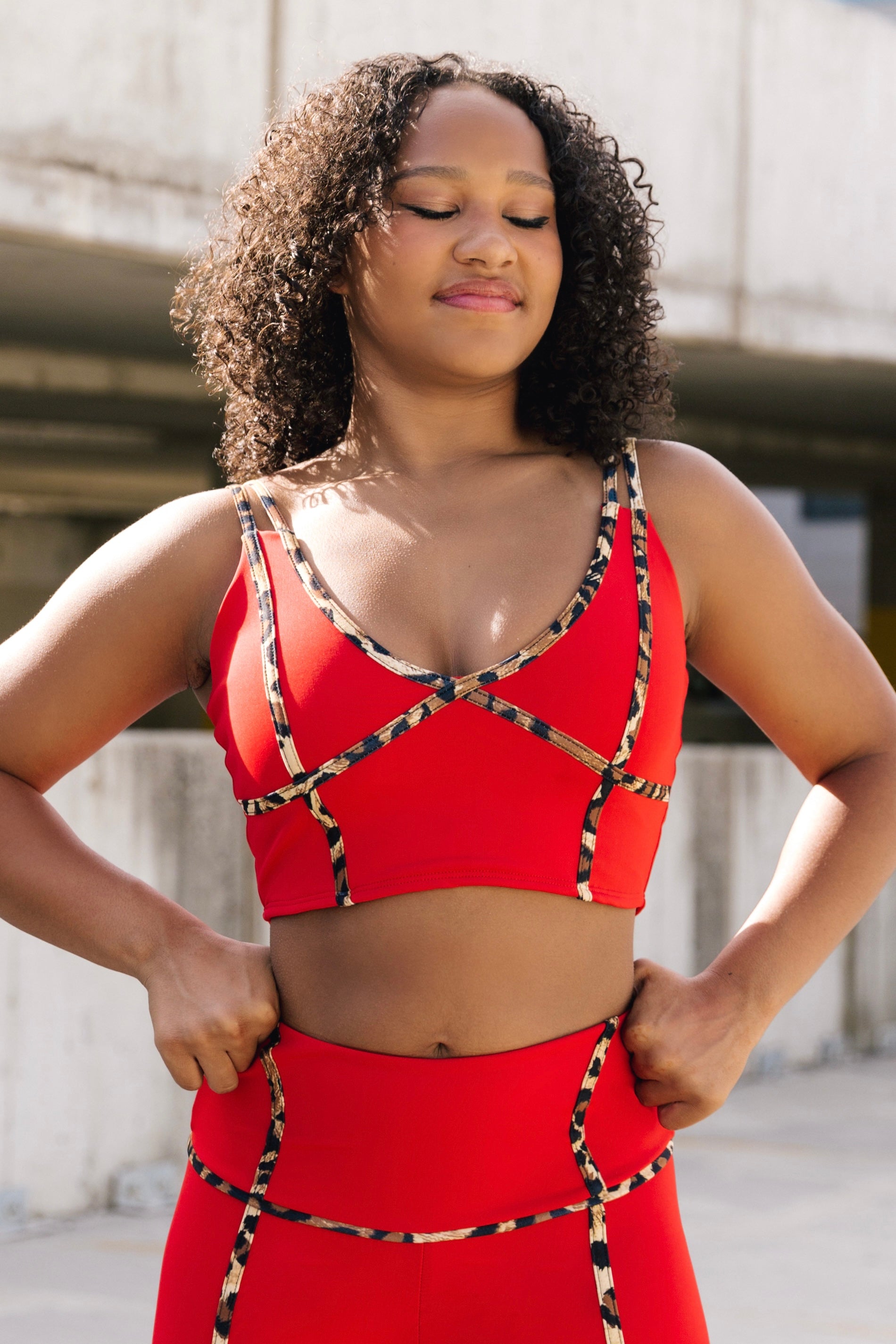 トップス meltthelady neck ribbon tops 13 Reversible Crop Top - Wild Cherry | Tiger Friday Dancewear