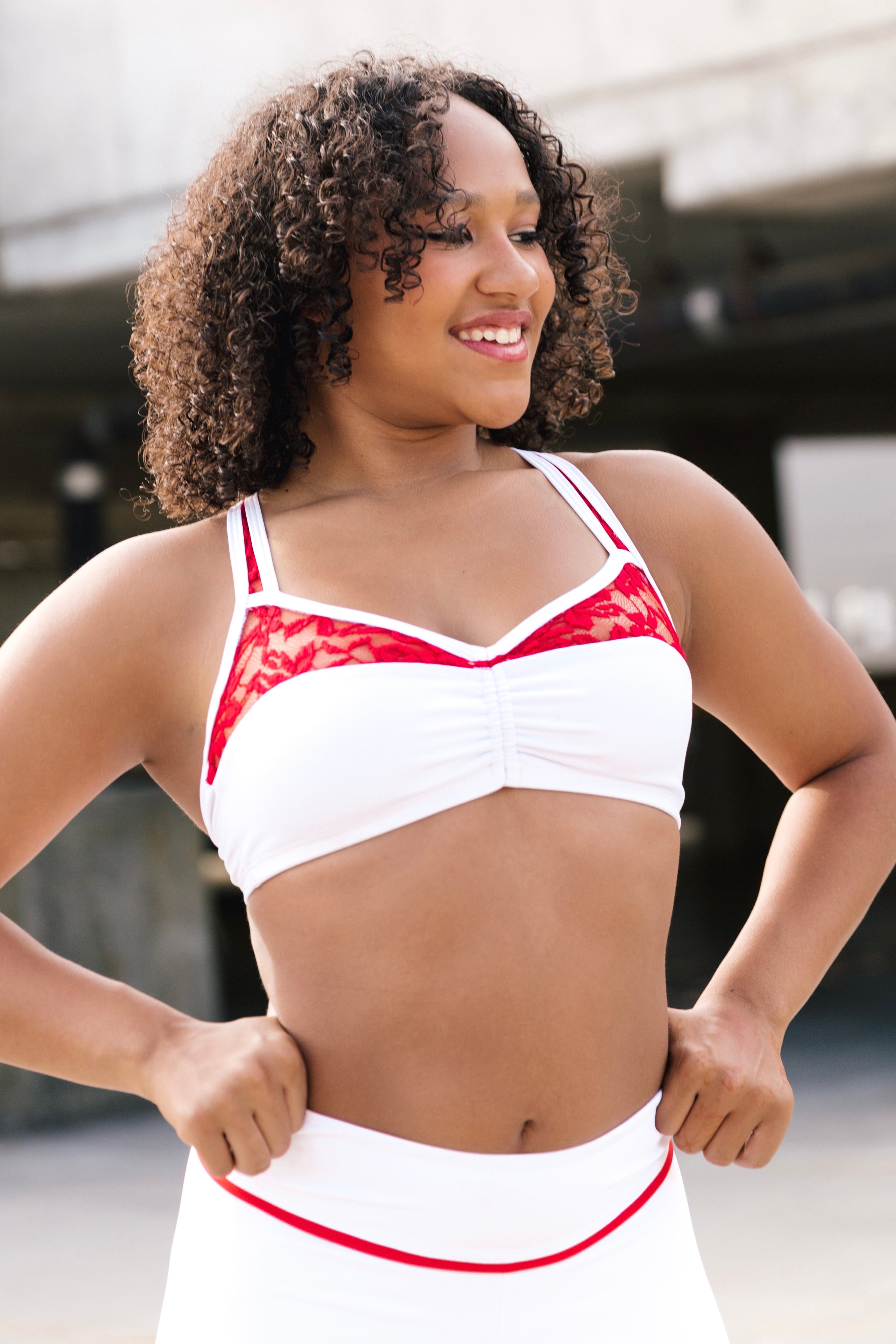 Ozzie Crop Top - Cherry Ice