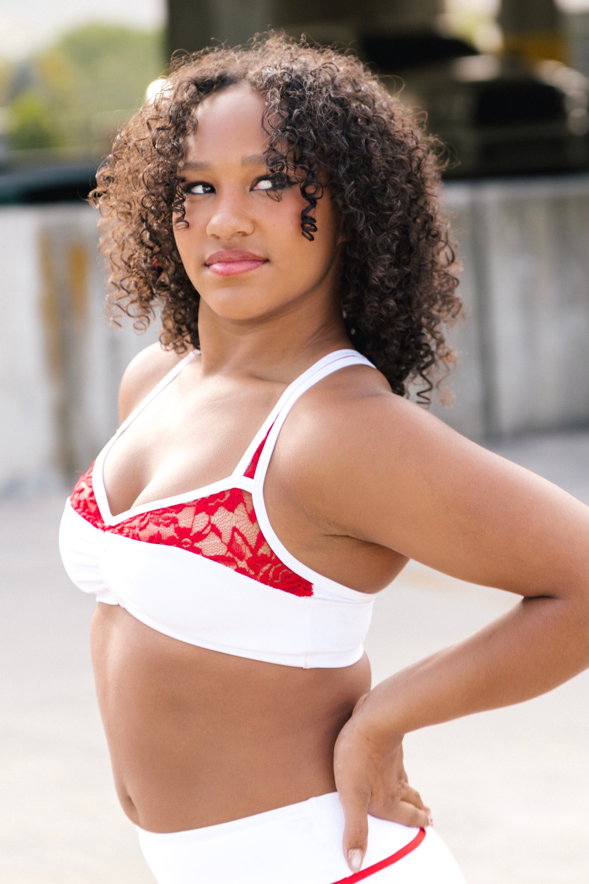 Ozzie Crop Top - Cherry Ice