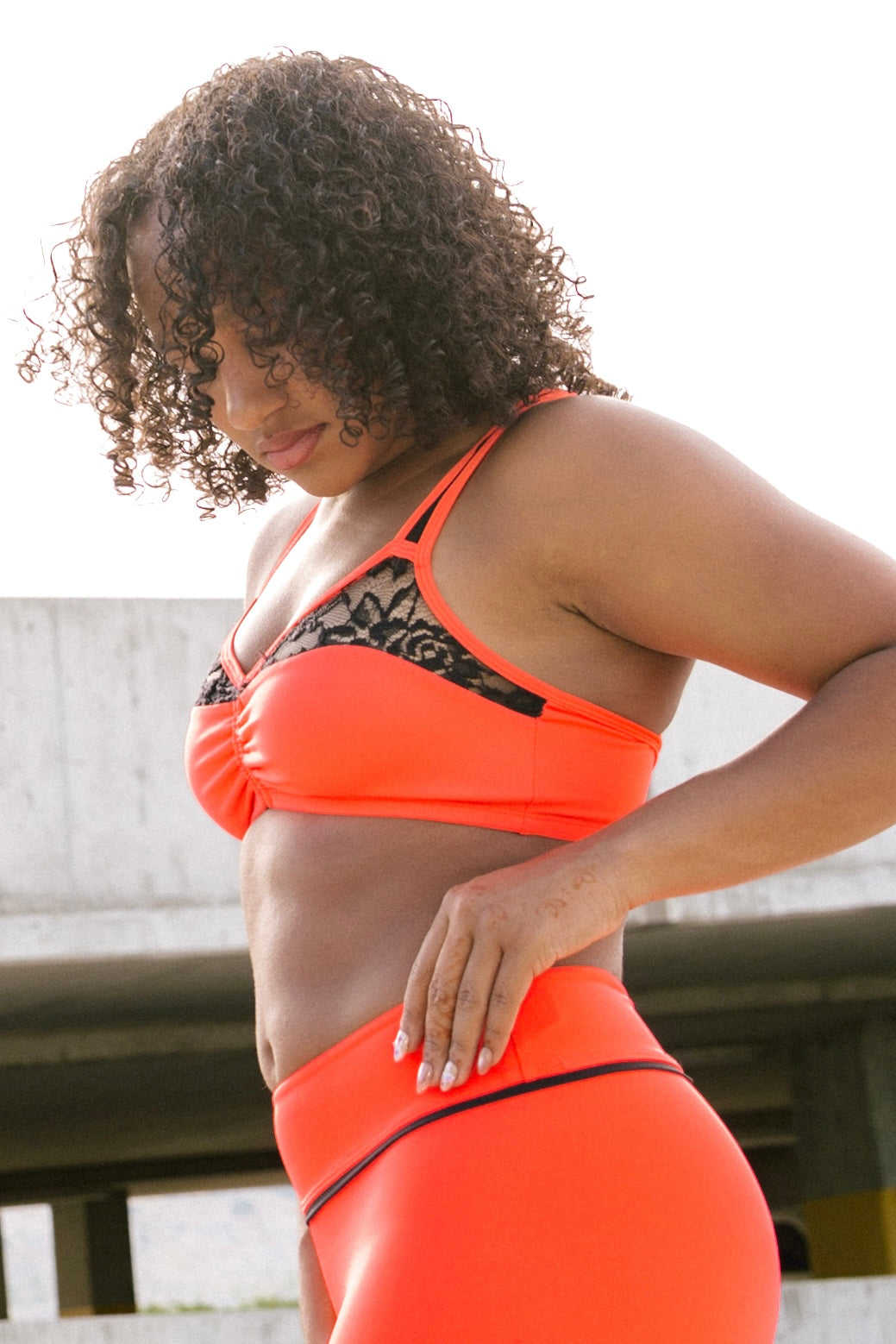 Ozzie Crop Top - Volcano