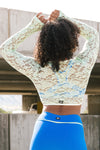 Ozzie Lace Shrug - Seaglass