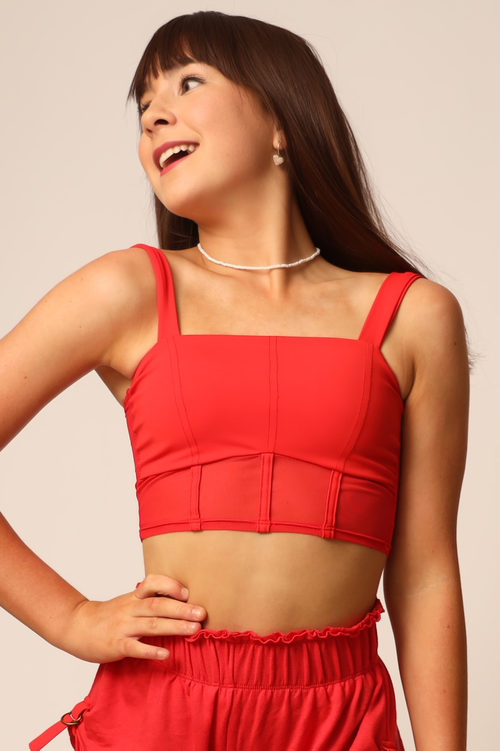 McKinney Crop Top Cherry Tiger Friday Dancewear TigerFriday