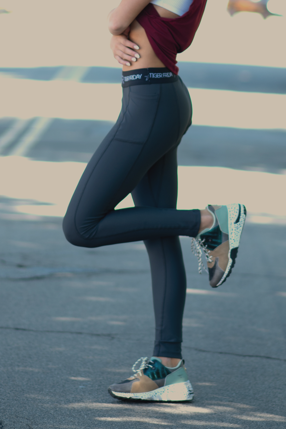 Speed of Tight Athletic Tights - Graphite