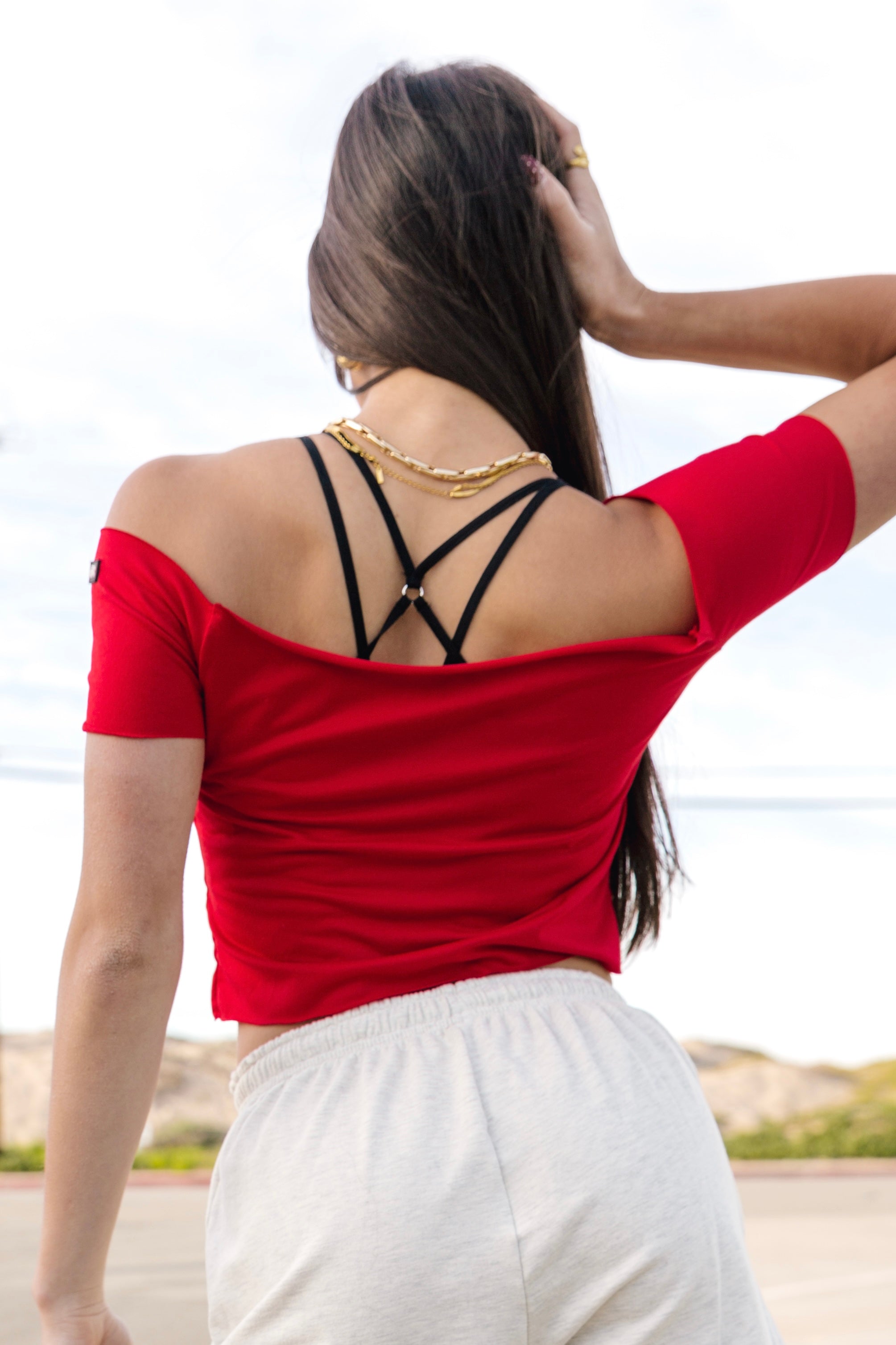 Hepburn Tee - Red