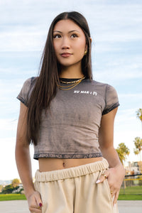 Sedona Baby Tee - Rust Wash