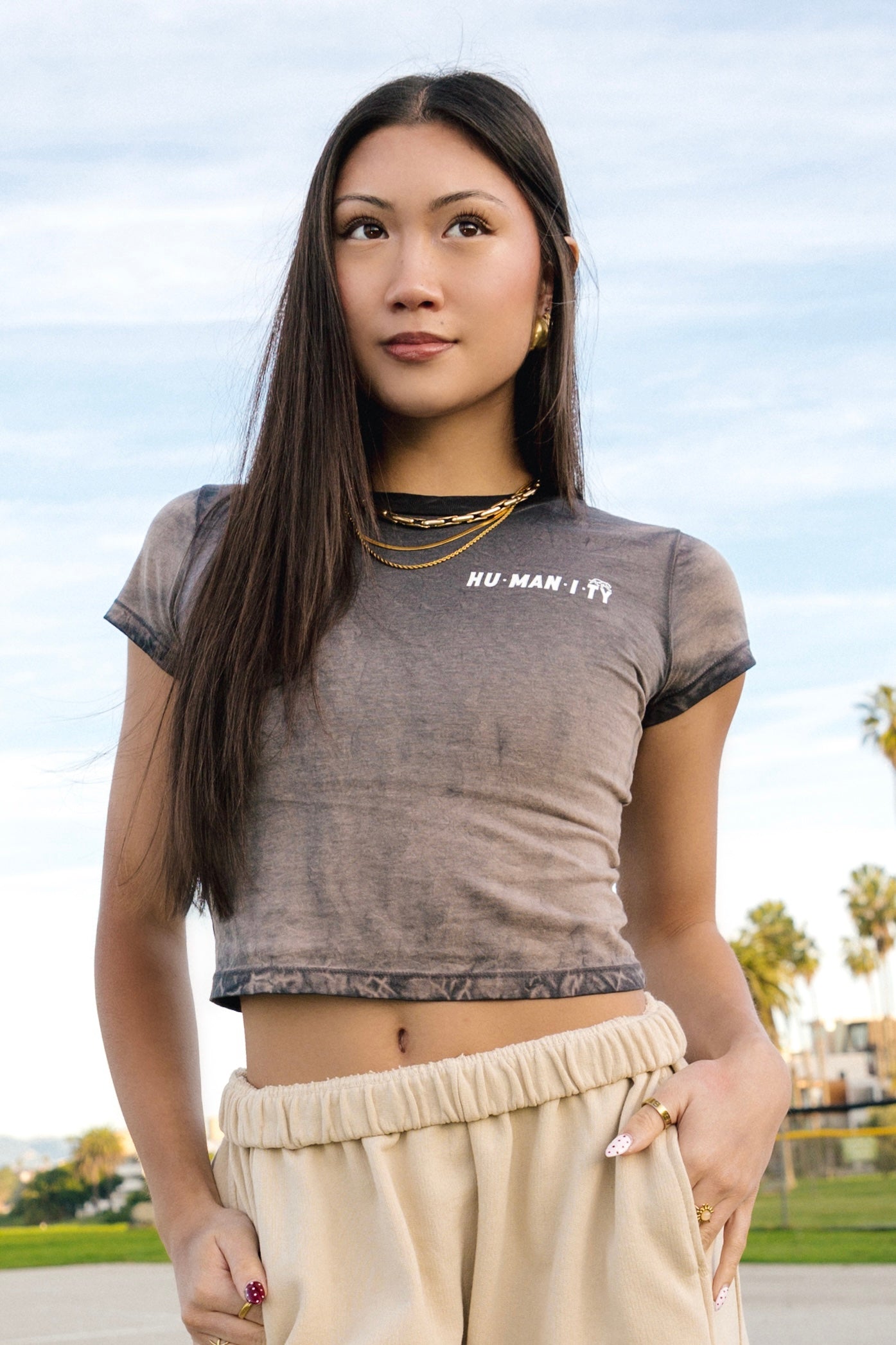 Sedona Baby Tee - Rust Wash