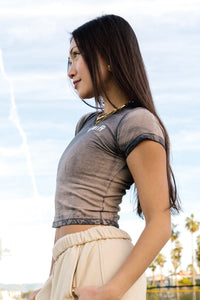 Sedona Baby Tee - Rust Wash