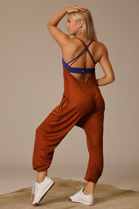 (pre)Loved Baby Soft Long Romper - Copper - FINAL SALE