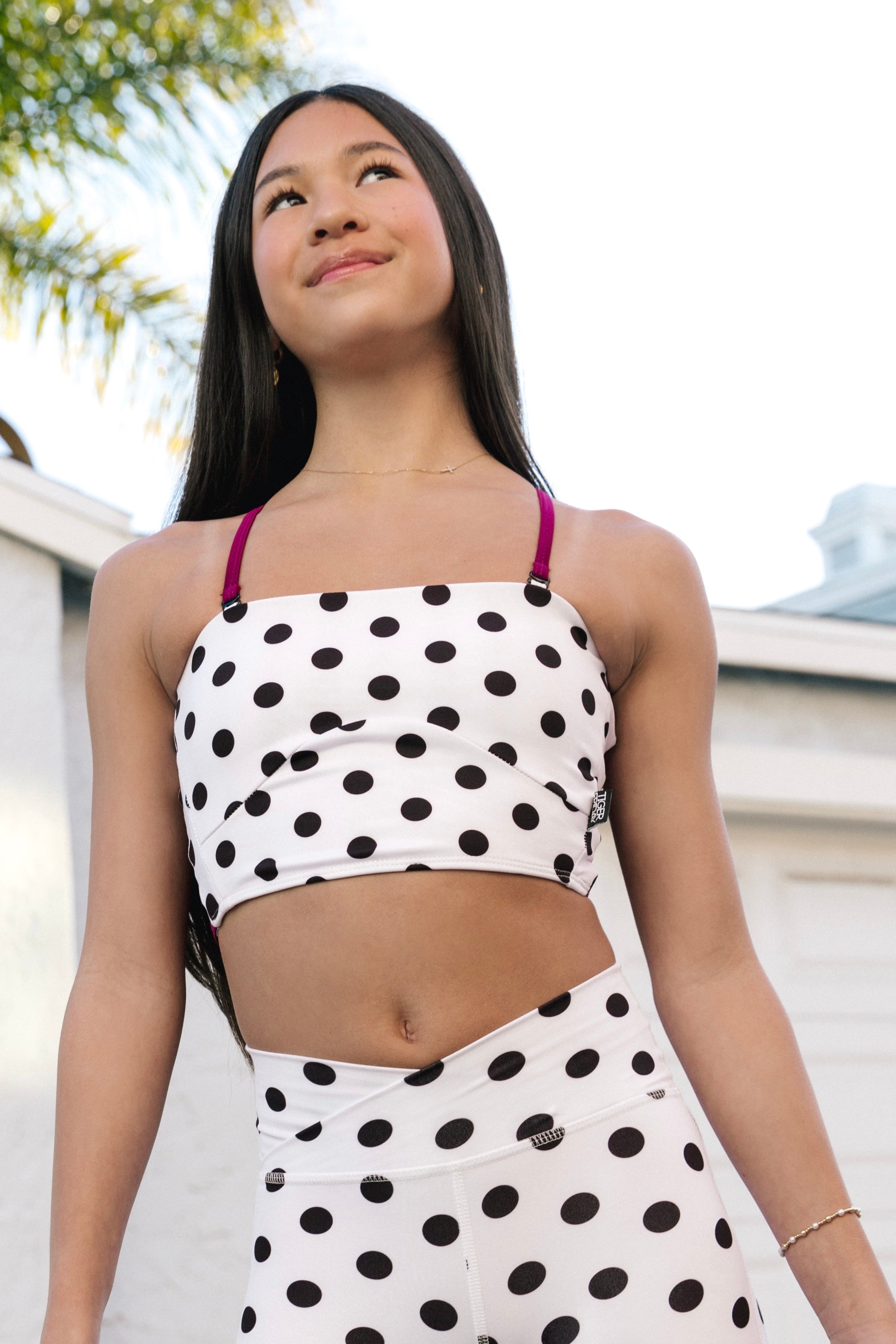 Morgan Crop Top 2.0 - PolkaBerry | Tiger Friday Dancewear