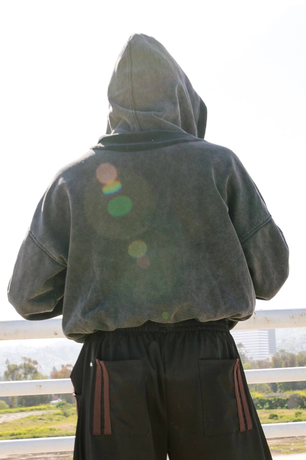Anchorage Cropped Hoodie - Coal