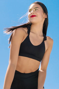 Sweetheart Crop Top - Black