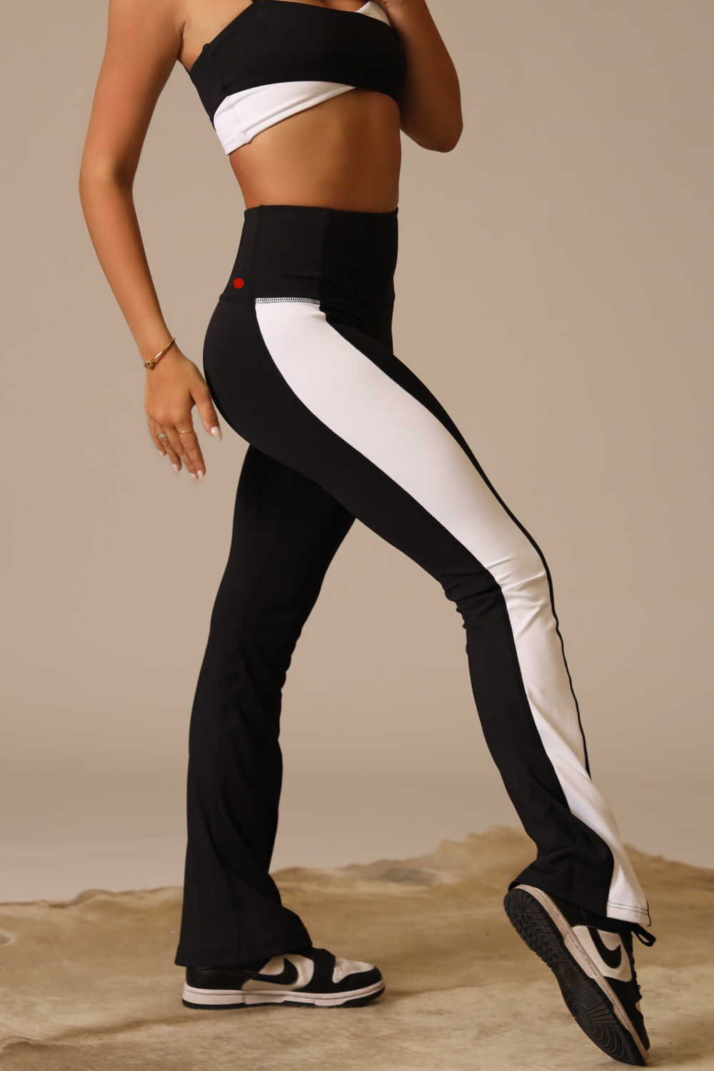 Shirley Split Flare Leggings - Black  Tiger Friday Dancewear – TigerFriday