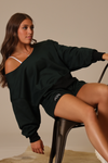 Utility Raw Shoulder Pullover - Hunter