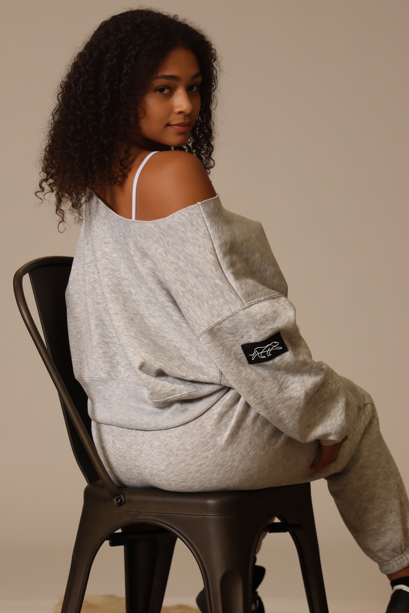 Utility Raw Shoulder Pullover - Concrete