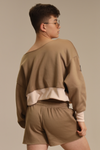 Utility Raw Shoulder Pullover - Almond