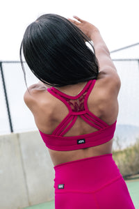 Ozzie Crop Top - Pomegranate
