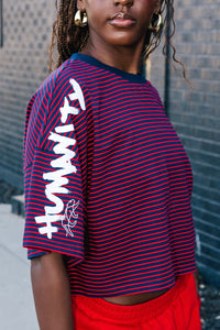 South Carolina Cropped Tee - Red Stripe