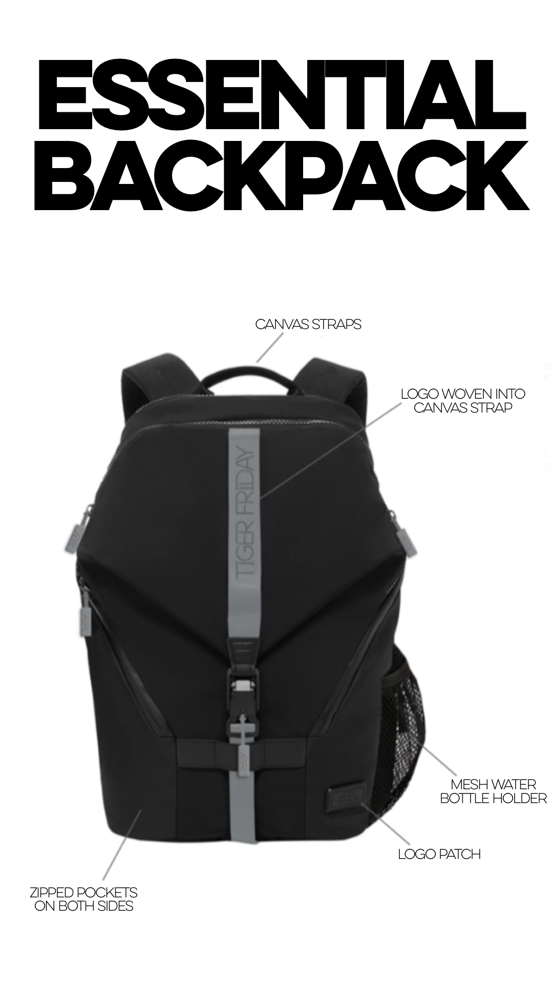 TigerFriday Essential Backpack