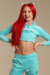 (pre)Loved Luxe Cropped Track Jacket - Cabo - FINAL SALE