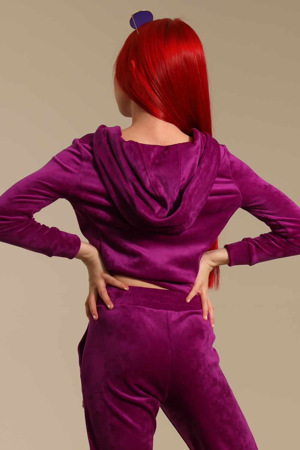 Luxe Fitted Hoodie Grape Soda Tiger Friday Dancewear cm