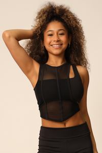 Collateral Crop Top - Black