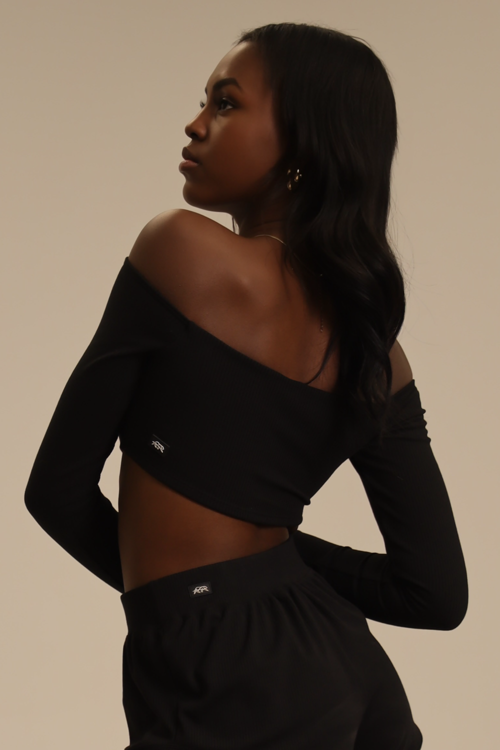 Artist Long Sleeved Crop - Black