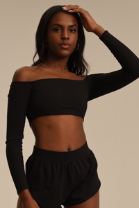 (pre)Loved Artist Long Sleeved Crop - Black - FINAL SALE