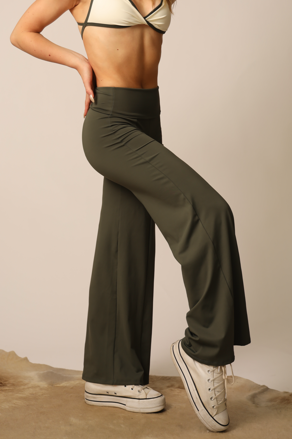 (pre)Loved Hippie Wides - Moss - FINAL SALE
