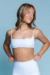 True Cami Bra - Sky Gingham