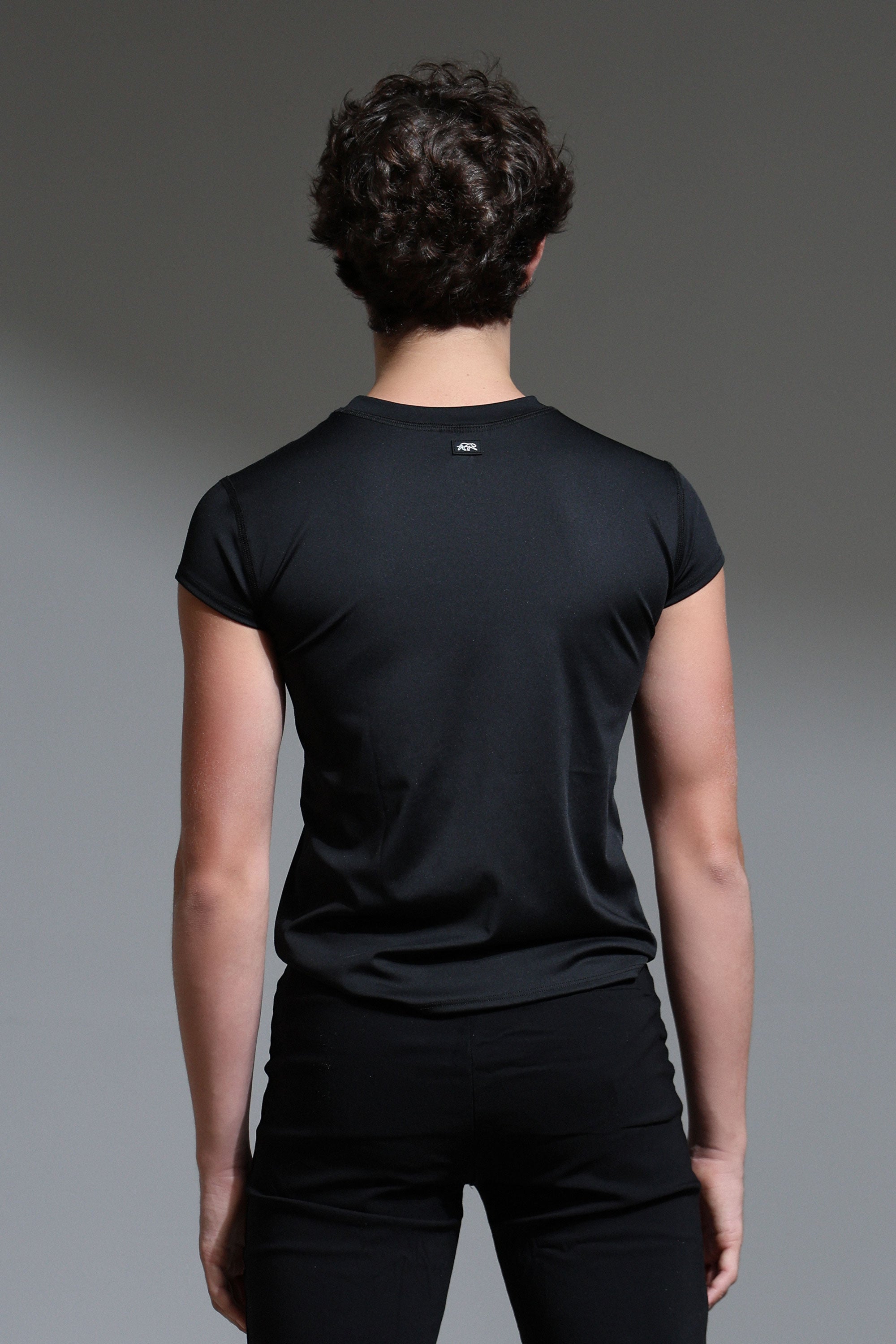 Ballerino Compression Tee - Black | Tiger Friday Dancewear